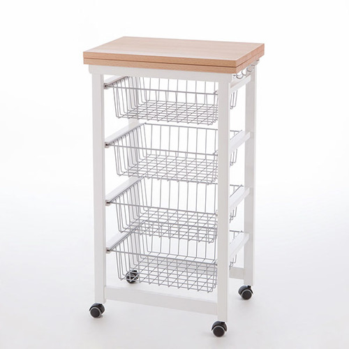 אגרן לבן ומשטח עבודה עץ נפתח GASTONCINO Kitchen area