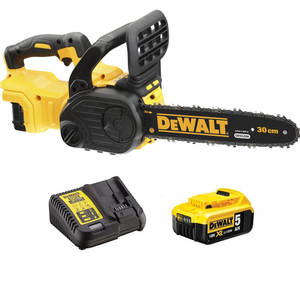 משור שרשרת 18V דגם DCM565P1 כולל סוללה 5AH תוצרת DEWALT
