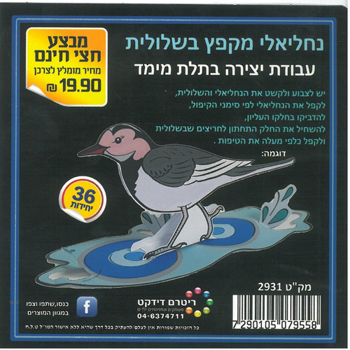 36 יצירה נחליאלי מקפץ בשלולית/ריטרם