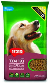 בונזו מזון כלבים בוגרים בקר וכבד 17 ק”ג