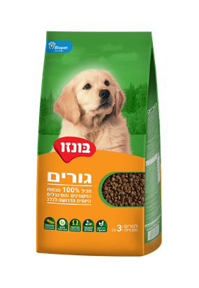 בונזו מזון לגורי כלבים 3 ק"ג