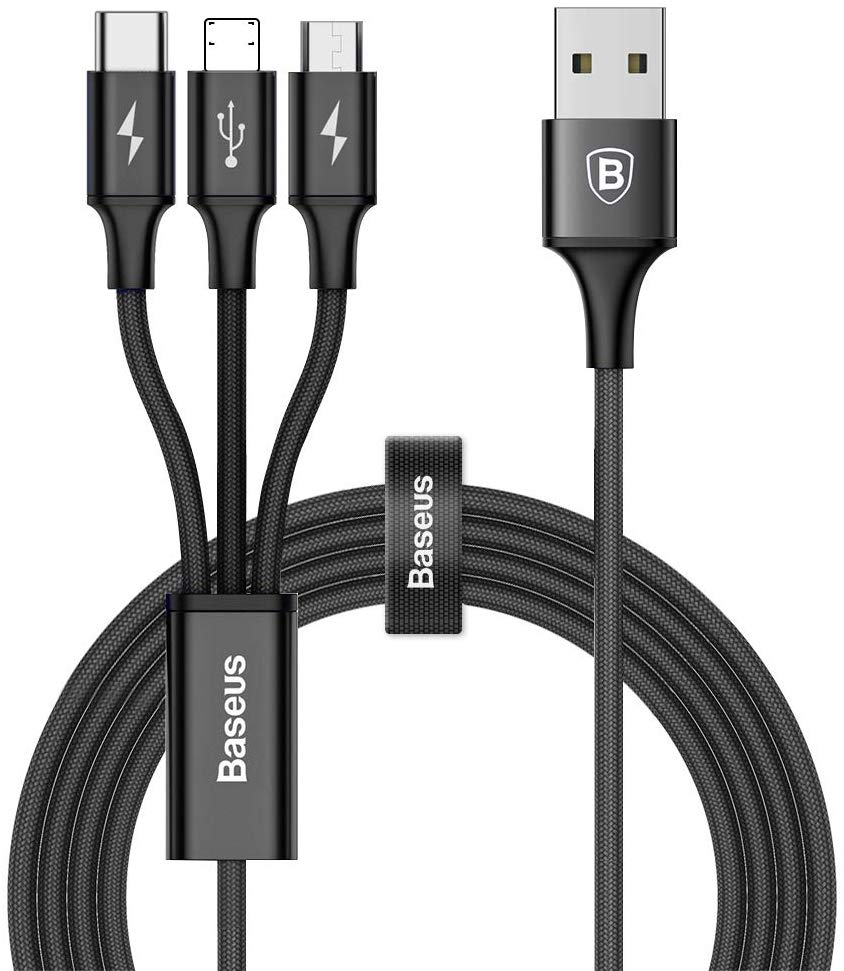 Baseus 3-IN-1 Cable Micro + Lightning + TYPE-C 