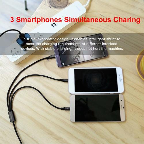  Baseus 3-IN-1 Cable Micro + Lightning + TYPE-C 