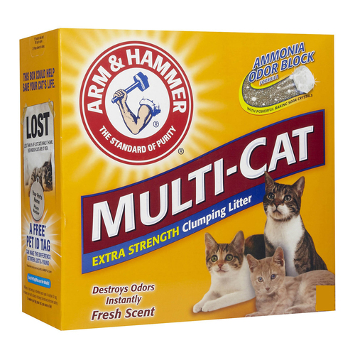 Arm & Hammer חול לחתולים 9 ק״ג מולטי קט חול מתגבש לניקיון והיגיינה מקסימלית