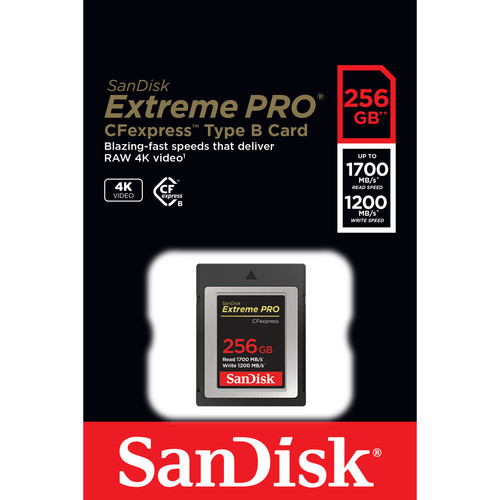 כרטיס זיכרון SanDisk 256GB Extreme PRO CFexpress Type B