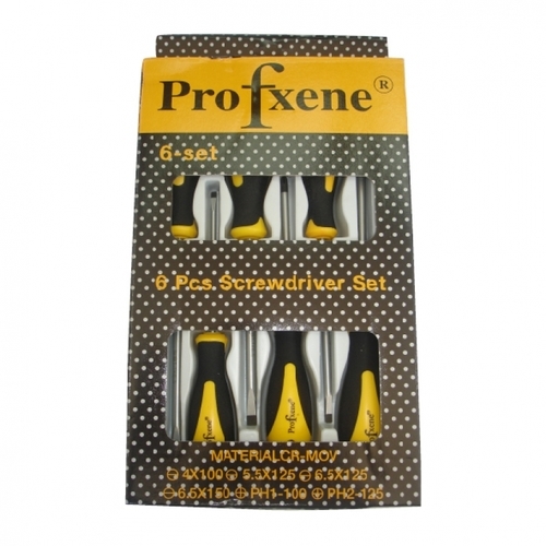 סט 6 מברגים מפלדת S-2 מתוצרת Profxene
