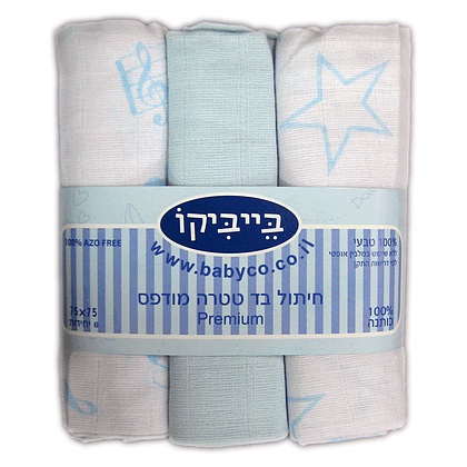 שישיית חיתול טטרה פרימיום - מוזיקה תכלת