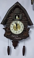 שעון קוקייה דמוי עץ