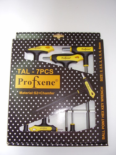 סטים ידיות T אלן וטורקס מתוצרת Profxene TAL-7PCS	