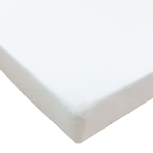 סדין טריקו 100% כותנה למזרן עגלת תינוק (אמבטיה) - לבן