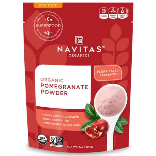 אבקת רימונים 227 גרם נביטאס Pomegranate Powder 227 gr Navitas