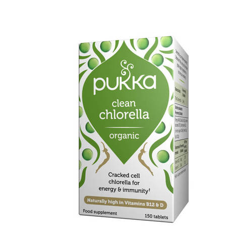 כלורלה 150 טבליות פוקה Chlorella 150 tabs Pukka