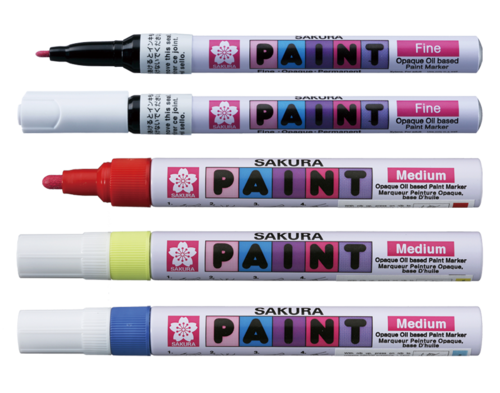 צבע סימון נוזלי ורוד PAINT MARKER MEDIUM POINT מתוצרת Sakura