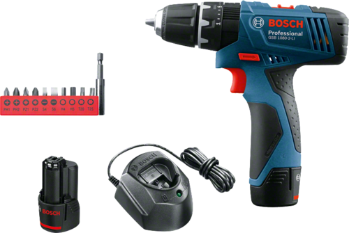 מברגה/מקדחה 12V רוטטת +שתי סוללות
