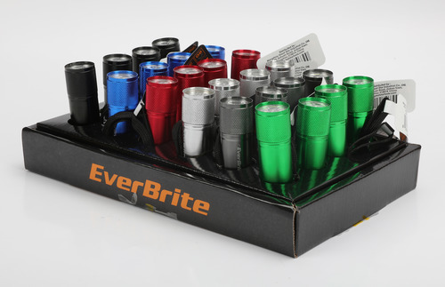 פנס יד אלומיניום 6 נורות LED במגש דגם: E060WEP מתוצרת EverBrite