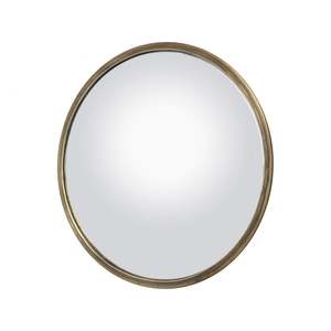 מראה עגולה גדולה antique brass convex