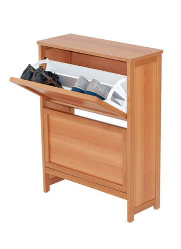 ארון נעליים 2 קומות דובדבן GRAZIA Shoe cabinet