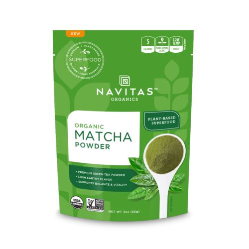אבקת מאצ'ה אורגנית 85 גרם נביטאס 85 Organic Matcha Powder gr Navitas