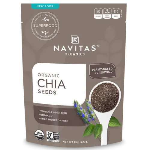 זרעי צ'יה 454 גרם נביטאס Chia Seeds 454 gr Navitas