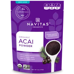 אבקת אסאי 113 גרם נביטאס Acai Powder 113 gr Navitas