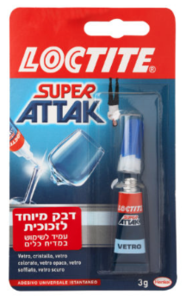 דבק לזכוכית לוקטייט – גלס בונד יעקבי