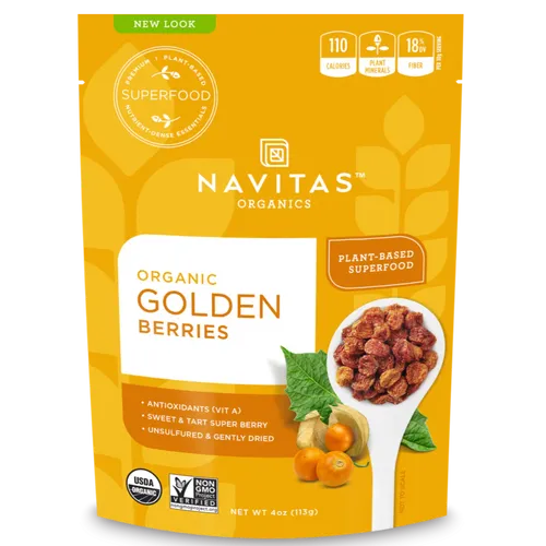 גולדן בריס תותי זהב 227 גרם נביטאס Golden Berries 227 gr Navitas
