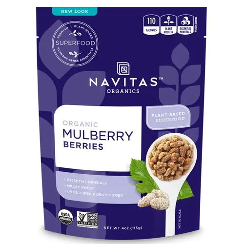מול בריס - תותי עץ 113 גרם נביטאס Mulberries 113 gr Navitas