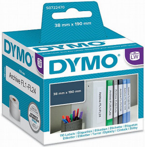  מדבקות,  נייר,  במידות 190*59 מ"מ   DYMO DW99019