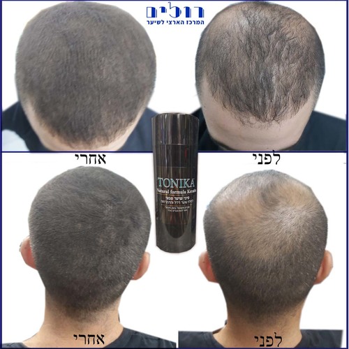 סיבי שיער טבעי למילוי שיער דליל 30 גרם Tonika