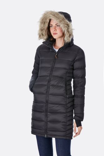 מעיל פוך ארוך לנשים עם פרווה בראש WOMEN RAB DEEP COVER PARKA  