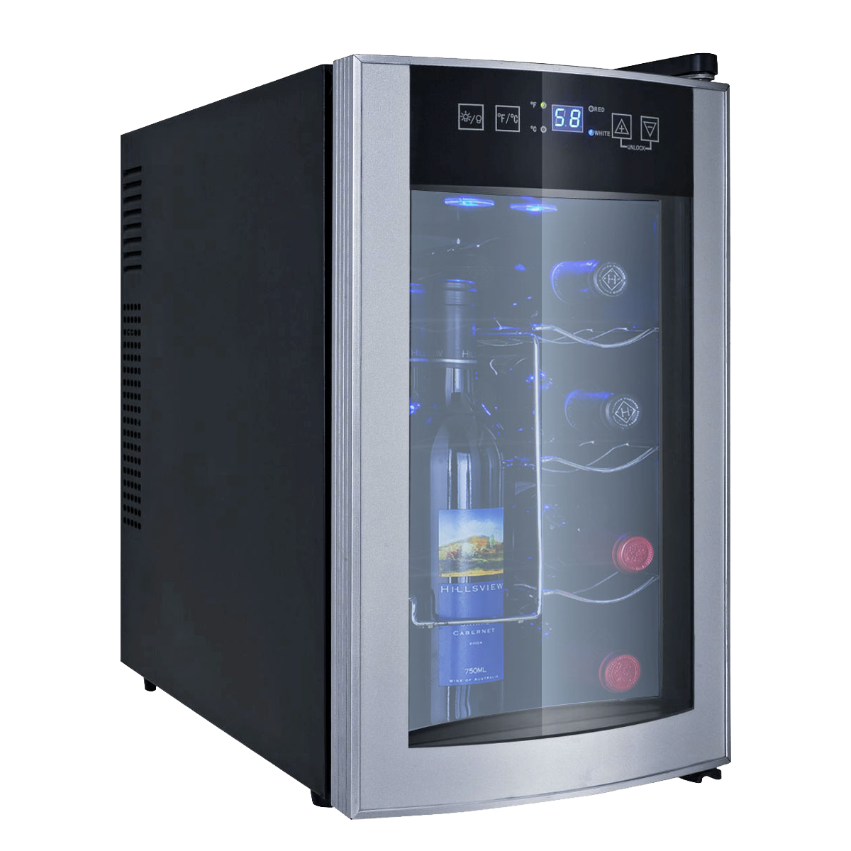 מקרר יין Landers דגם BCW25 לנדרס 8 בקבוקים