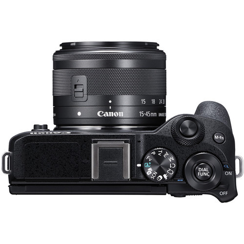 קיט מצלמת מירורלס Canon EOS M6 Mark II + 15-45mm