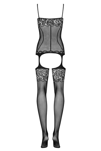 גרביון גוף שחור Bodystocking מבית Obsessive