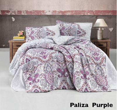 סט מצעים יחיד 100% כותנה Paliza Purpel