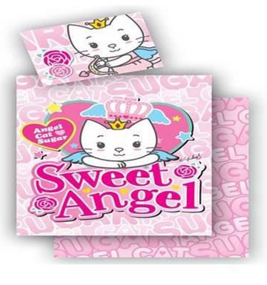 מצעים לילדים מיטה וחצי 100% כותנה פרקל Sweet Angel