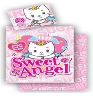 מצעים לילדים מיטה וחצי 100% כותנה פרקל Sweet Angel