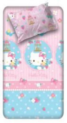 סט קיץ מיטה וחצי 100% כותנה סאטן HELLO KITTY