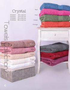 מגבת ידיים/מטבח 50*30 100% כותנה 600 גרם לממ"ר CRYSTAL