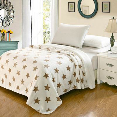 שמיכת פלנל זוגית Stars Blanket Collection