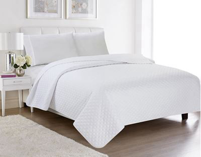 שמיכת קיץ יחיד QUILT לבן