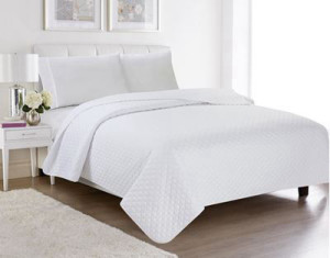 שמיכת קיץ יחיד QUILT לבן