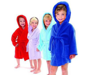 חלוק רחצה לילדים 100% כותנה COLORS