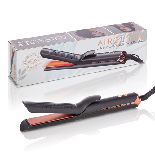 מחליק מסלסל איירגליידר קורטקס AirGlider - 2-in-1 Cool Air Flat Iron/curler