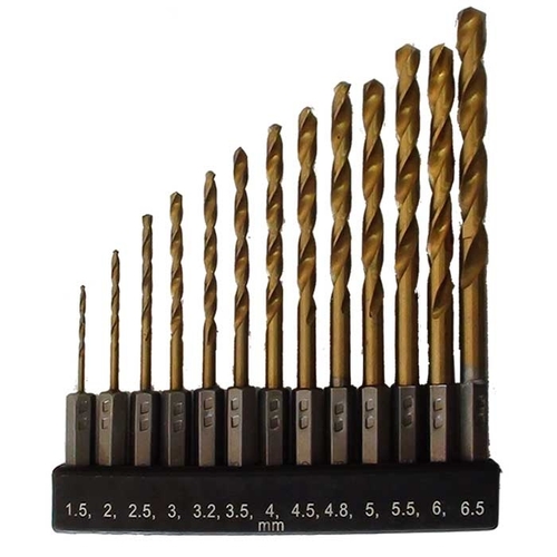 סט 13 מקדחי אימפקט HSS 1.5-6.5