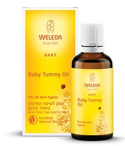 שמן לעיסוי תינוק באיזור הבטן 50 מ"ל וולדה Baby Tummy Oil 50 ml Weleda