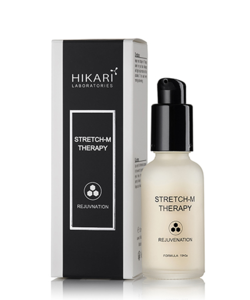 סרום לטיפול בצלקות לאחר אקנה וסמני מתיחה HIKARI - 30ml STRETCH THERAPY