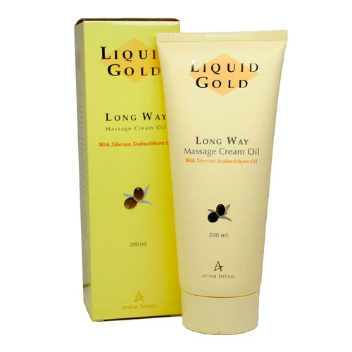 קרם שמן לעיסוי Long way Massage Cream Oil סדרת הזהב LIQUD GOLD אנה לוטן - 200 מ