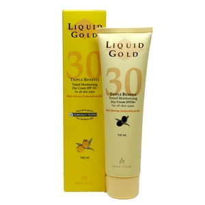 קרם יום לחותי דמי מייקאפ Tinted Moisturizer SPF30 סדרת הזהב LIQUD GOLD אנה לוטן - 100 מ"ל