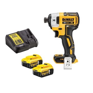 מברגת אימפקט 20V כולל 2 סוללות DeWALT 5AH