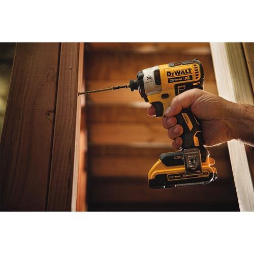 מברגת אימפקט 20V כולל 2 סוללות DeWALT 5AH